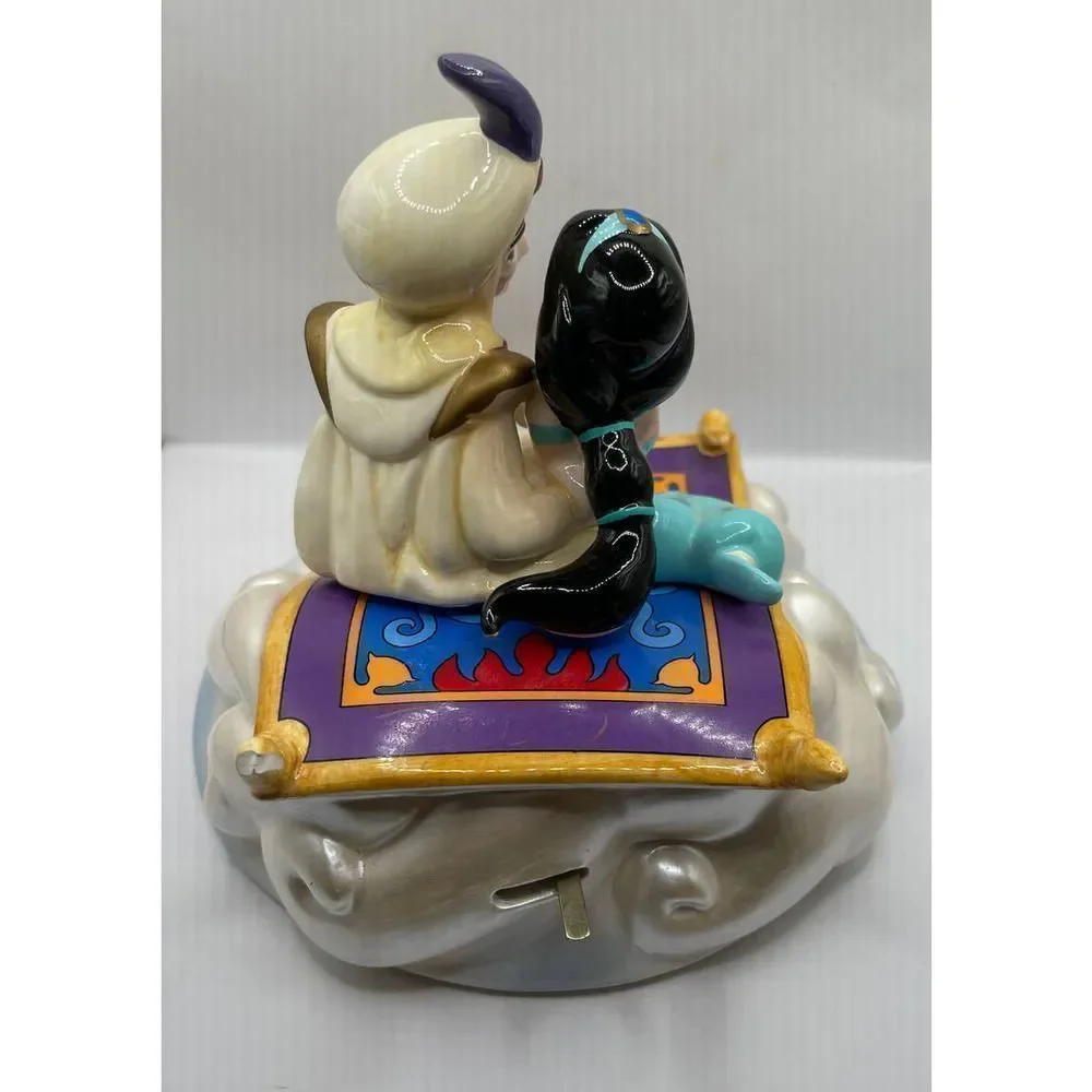 Walt Disney Schmid Aladdin Musical Figurine A Whole New‎ World WORKS